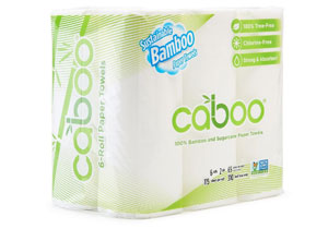 Caboo, Tree-Free Kitchen Roll Towel - 100% Bamboo & Sugarcane