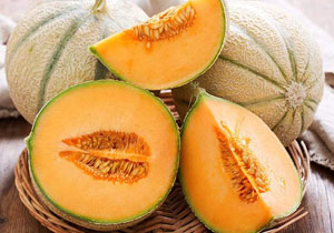Melon, Cantaloupe, Heirloom 'Hearts of Gold', Organic