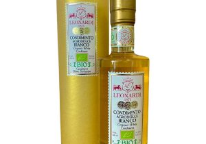 Balsamic White Condiment Leonardi Organic Gold Tube