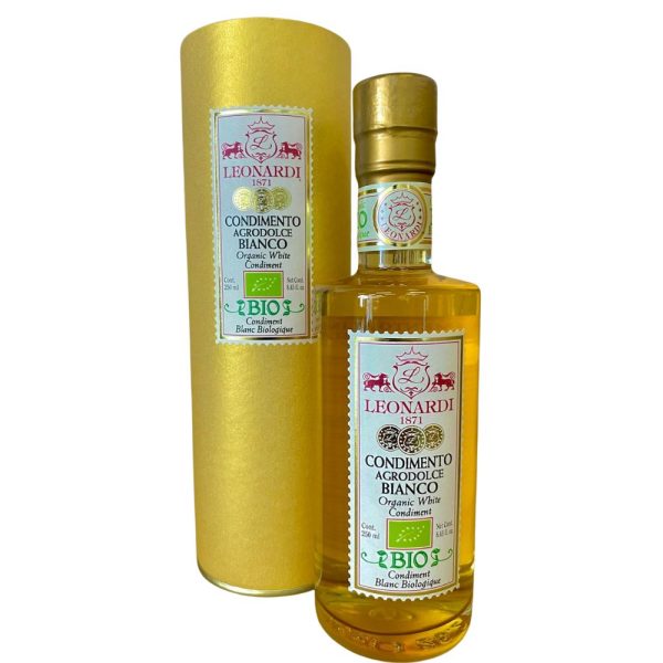 Balsamic White Condiment Leonardi Organic Gold Tube
